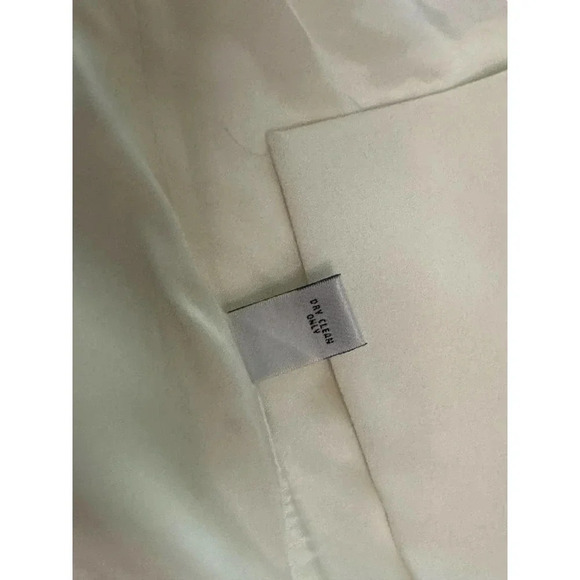 NWT‎ Valerie Stevens Evening Women's White One Button Embroidered Jacket Size 8P - Picture 6 of 13